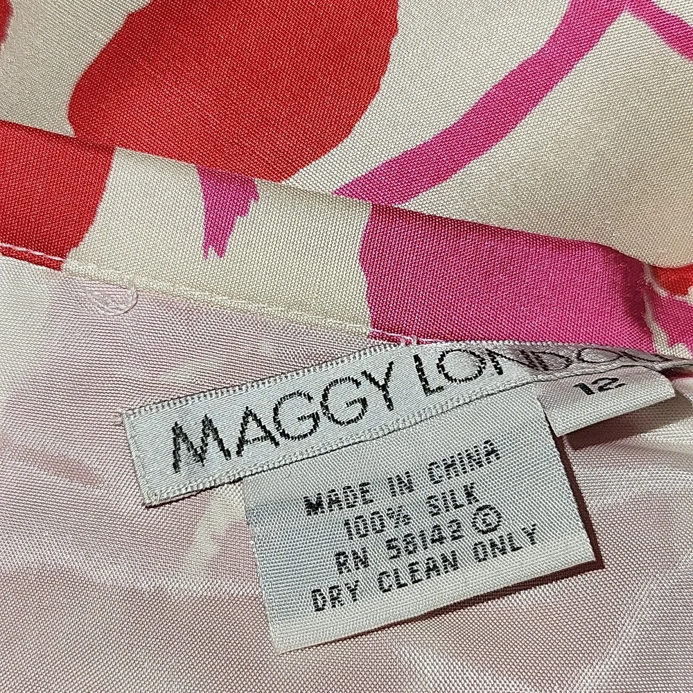 Never worn Pink and White Maggy London Skirt (12) - Picture 11 of 11